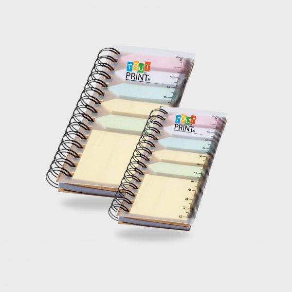 Carnet Spinner avec Post-its personnalisé - Carnets