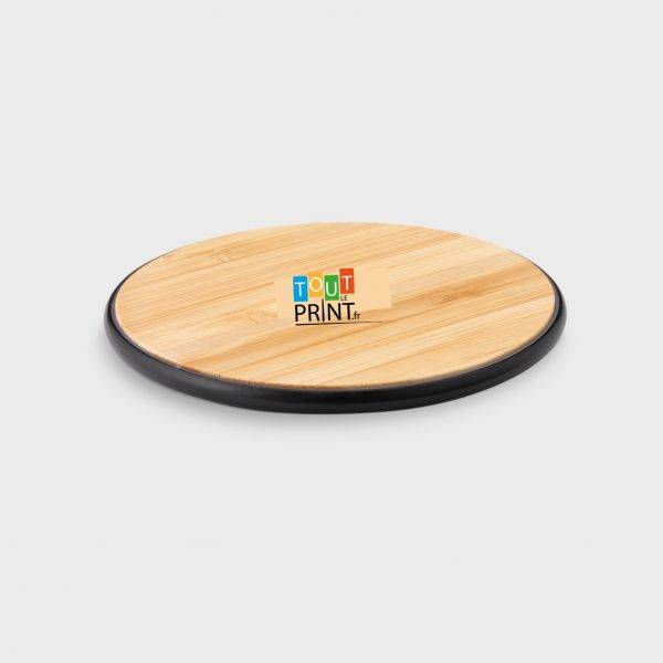 Chargeurs sans fil en bamboo 10W personnalisé - Chargeur sans fil