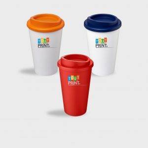 Gobelet isotherme à double paroi avec couvercle à visser | 350 ml personnalisé - Tasses et gobelets