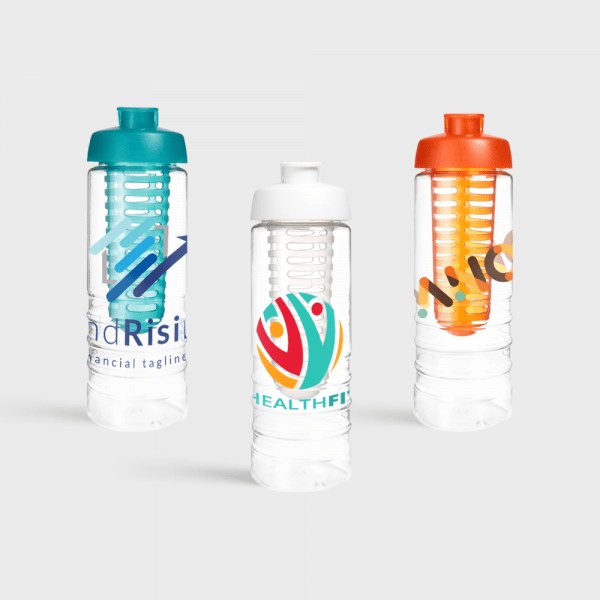 Gourde de sport avec design côtelé et infuseur amovible | 750 ml personnalisé - gourdes
