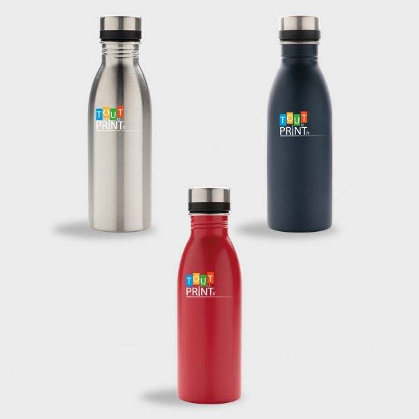 Gourde en acier inoxydable recyclé RCS | 500 ml personnalisé - gourdes