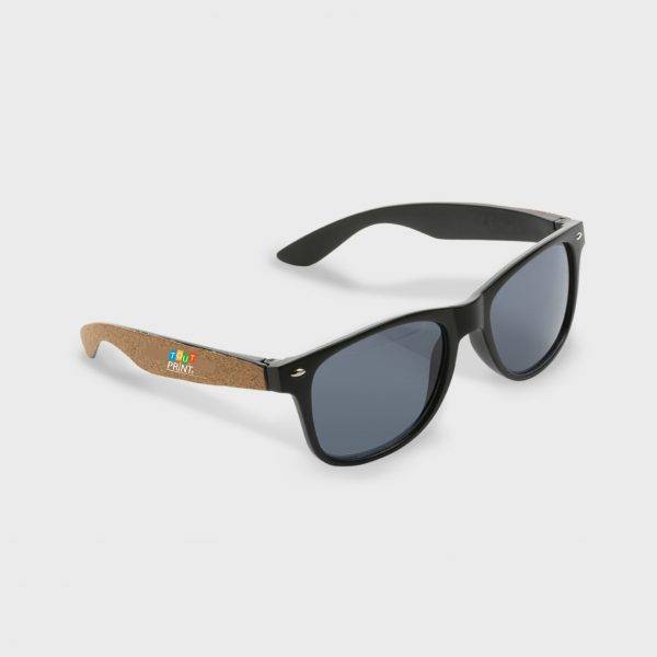 Lunettes de soleil en liège et plastique recyclé personnalisé - Lunettes