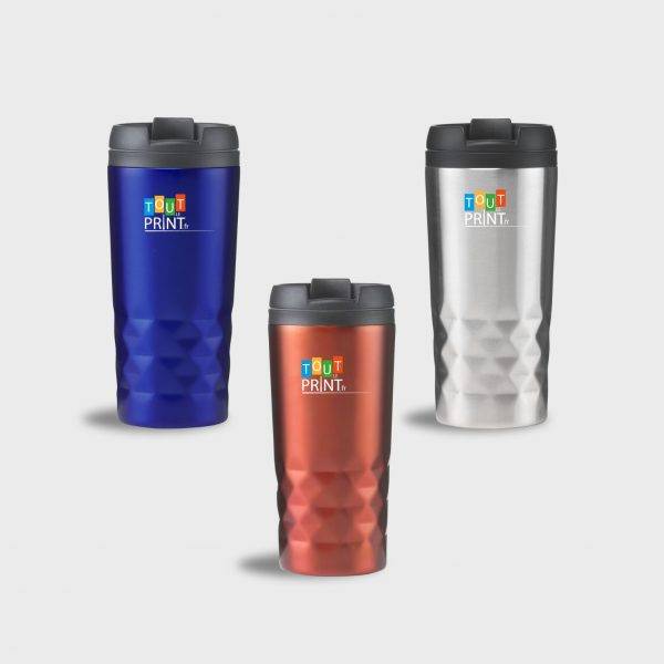 Mug isotherme graphique personnalisé - Gourdes isothermes personnalisées et publicitaires