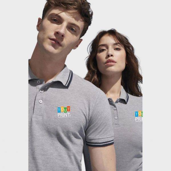 Polo ajustées Sol's Pasadena personnalisé - Polos