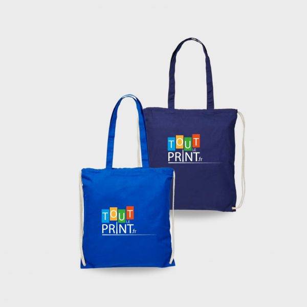 Sac à cordon en coton multi-fonctions personnalisé - Objets Publicitaires