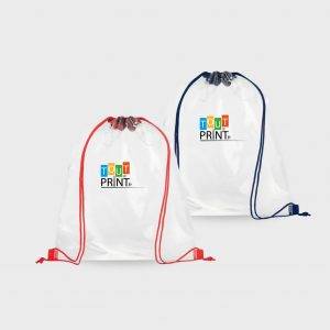 Sac à cordon transparent personnalisé - Objets Publicitaires
