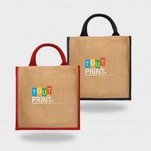 Sac fourre-tout en jute de Chennai personnalisé - Sacs