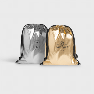 Sacs à cordon brillants personnalisé - Objets Publicitaires