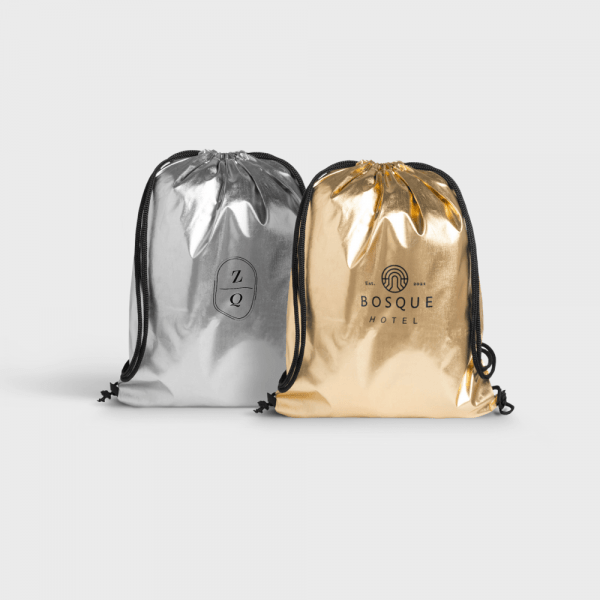 Sacs à cordon brillants personnalisé - Objets Publicitaires