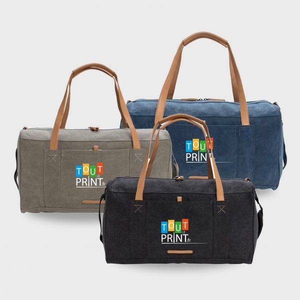 Sacs de week-end en toile personnalisé - Objets Publicitaires