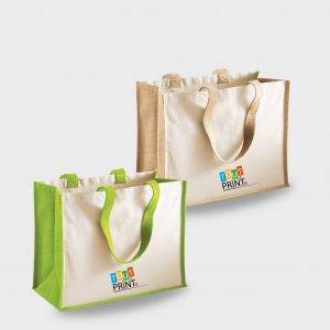 Sacs demi-jute 100% Coton personnalisé - Objets Publicitaires