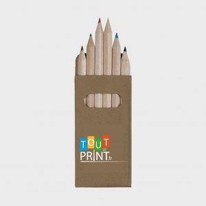 Set de 6 crayons de couleur personnalisé - Crayons