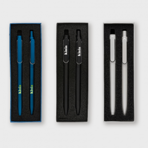 Set stylos métallique avec coffret