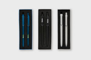 Set stylos métallique avec coffret personnalisé - Stylos