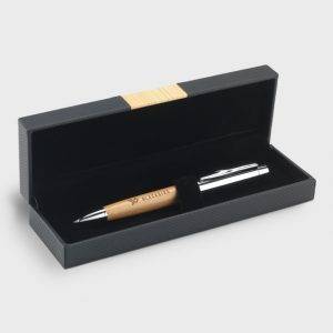 Stylo bambou avec boitier