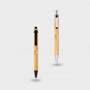 Stylo bille bambou personnalisé - Stylos