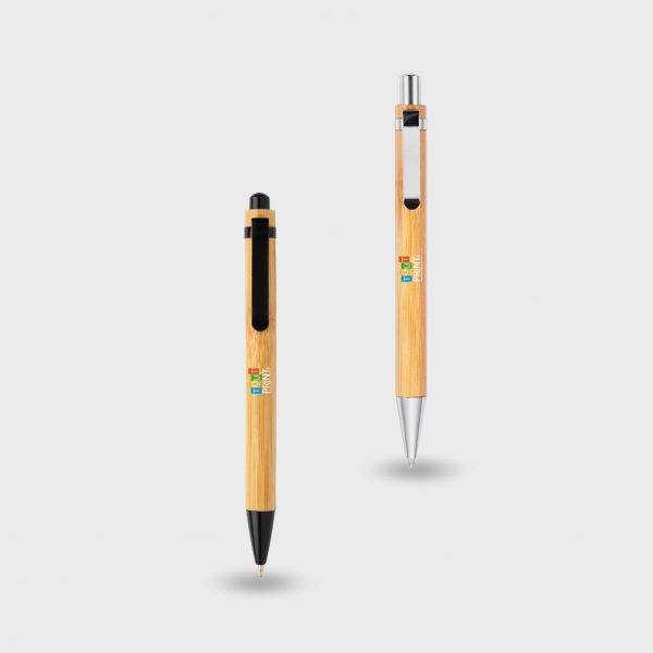 Stylo bille bambou personnalisé - Stylos