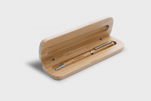 Stylo et coffret bambou personnalisé - Stylos