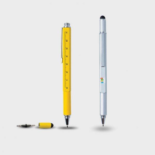 Stylo outil 5 en 1 aluminium personnalisé - Stylos