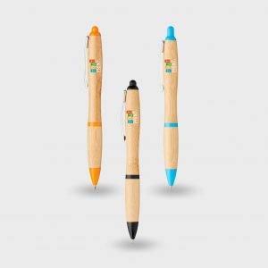 Stylo publicitaire en bambou personnalisé - Stylos