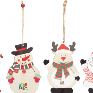 Cadeau / pendentif arbre noël personnalisable et publicitaire