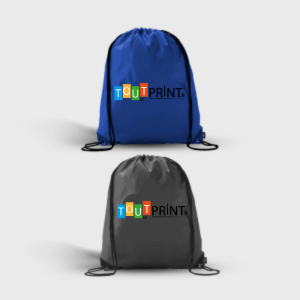 210D RPET Eco Drawstring Bag personnalisé - Objets Publicitaires