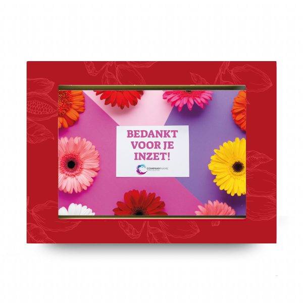 Carte de vœux en chocolat personnalisé - Bonbons au chocolat