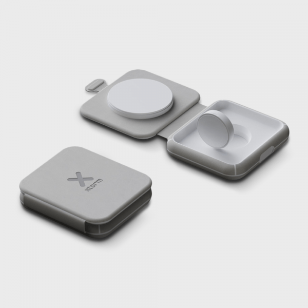 Chargeur de voyage sans fil 2-en-1 pliable Xtorm personnalisé - Chargeur sans fil