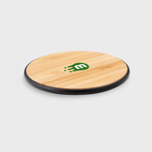 Chargeurs sans fil en bamboo 10W personnalisé - Chargeur sans fil