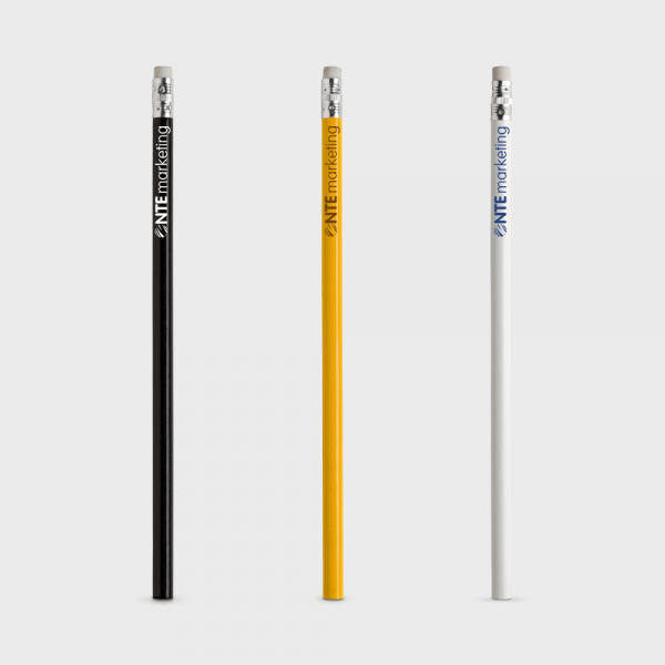 Crayon verni non taillé avec gomme personnalisé - Crayons