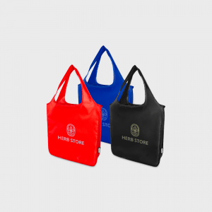 Grand sac cabas pliable en rPET personnalisé - Objets Publicitaires