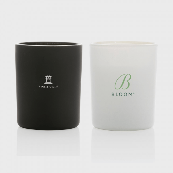 Petite bougie parfumée en verre Ukiyo personnalisé - Bougies et lumières