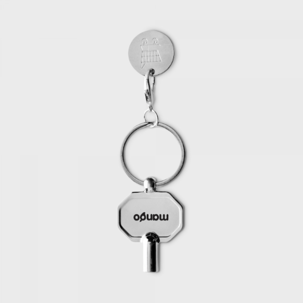 Porte-clés clé de radiateur en alliage de zinc recyclé RCS avec jeton personnalisé - Accessoires