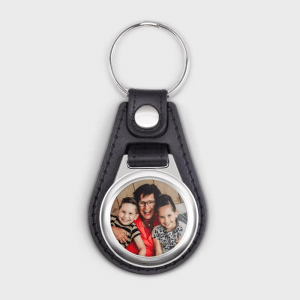 Porteclefspersonnalise en simili cuir avec photo personnalisé - Accessoires