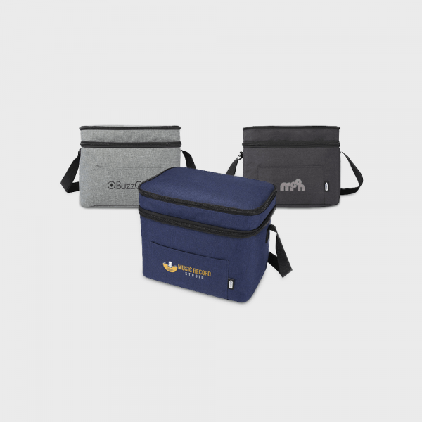 Sac glacière double en polyester recyclé GRS Tundra personnalisé - Pique-nique et camping