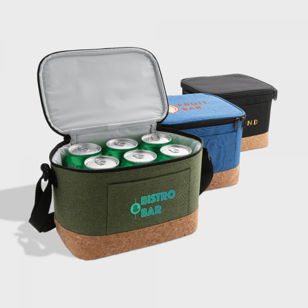 Sac isotherme bicolore avec détails en liège personnalisé - Objets Publicitaires