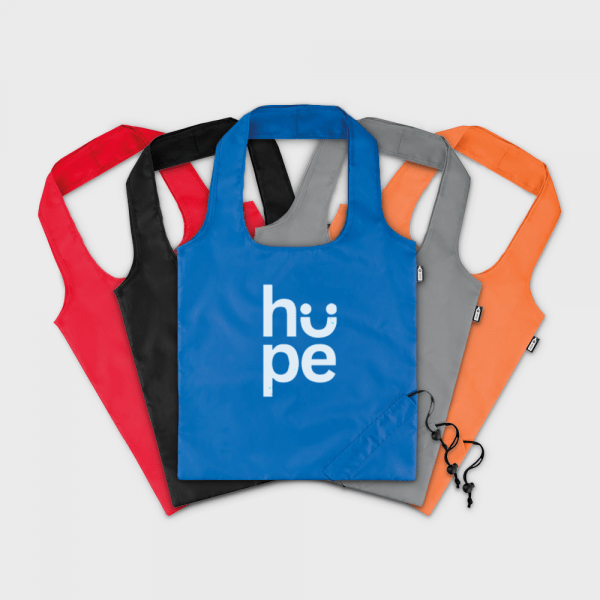 Sac shopping pliable RPET personnalisé - Objets Publicitaires