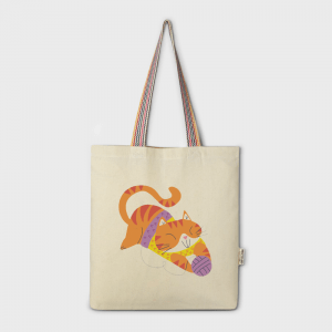 Sac tote en coton recyclé Rainbow personnalisé - Objets Publicitaires