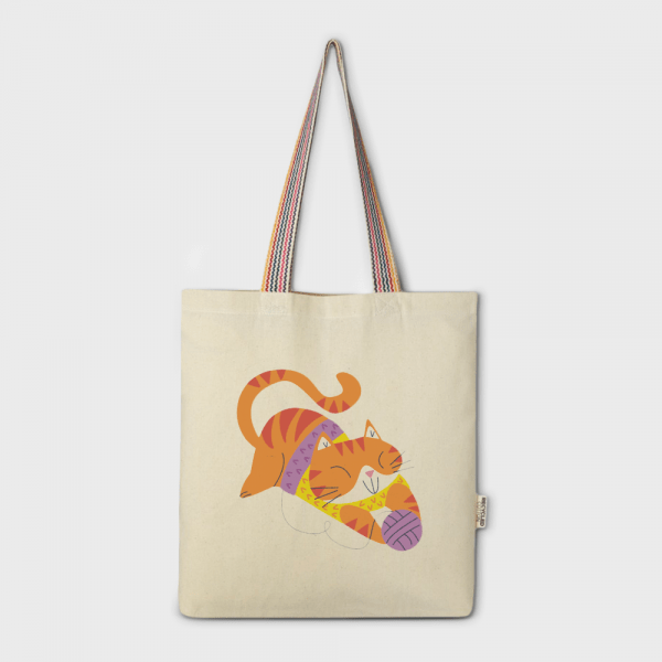 Sac tote en coton recyclé Rainbow personnalisé - Objets Publicitaires