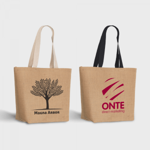 Shopper en jute Elegance personnalisé - Objets Publicitaires