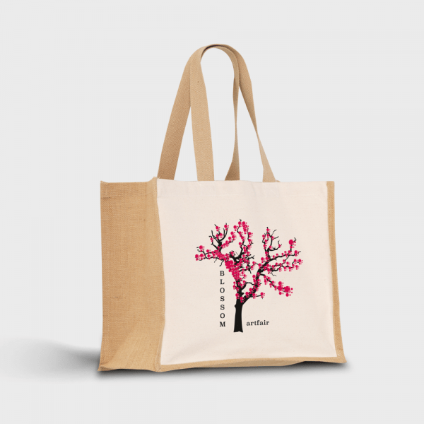 Shopper en toile de jute 320 g/m² personnalisé - Objets Publicitaires