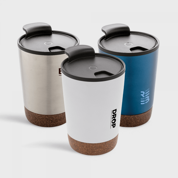 Tasse à café en liège et en acier inoxydable GRS personnalisé - Tasses et gobelets
