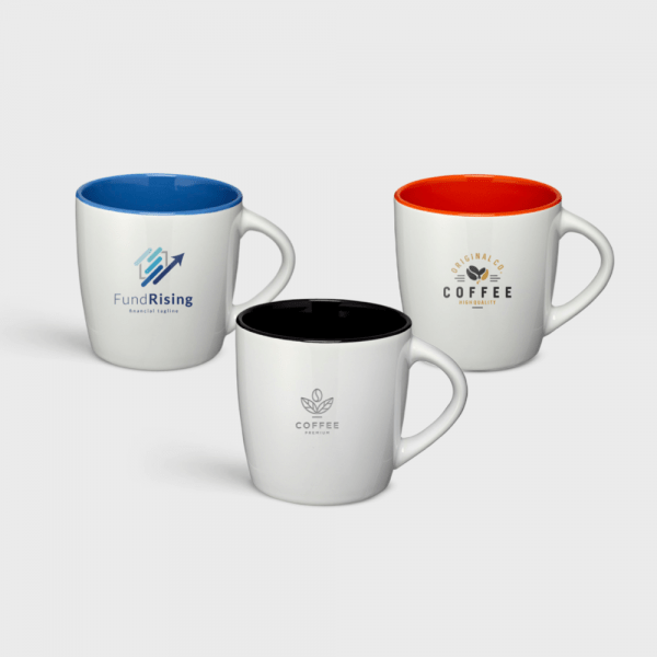 Tasse en céramique Aztec 340ml avec intérieur coloré personnalisé - Tasses et gobelets