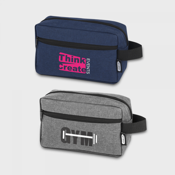 Trousse de toilette certifiée GRS rPET personnalisé - Sacs et trolleys de voyage