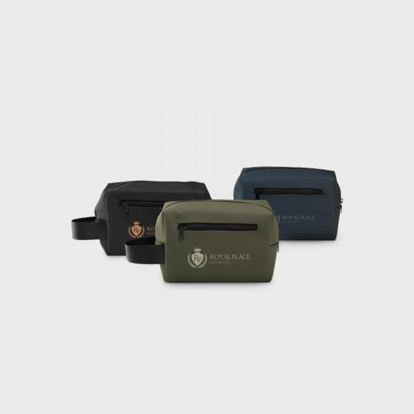 Trousse de toilette en PU recyclé LeLennon RCS personnalisé - Sacs et trolleys de voyage