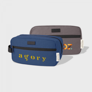 Trousse de toilette en toile recyclée Joey personnalisé - Sacs et trolleys de voyage