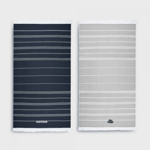 Fouta en matériaux recyclée | 100 x 180 personnalisé - Objets Publicitaires