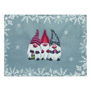 3 FUNNY FRIENDS - Sous assiette de table personnalisé - Décoration Noël