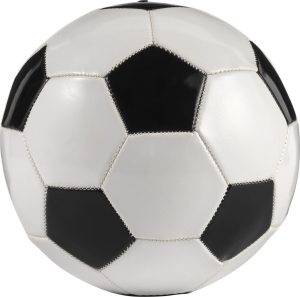 Ballon de football Ariz | Plastique | Taille 5 | Classique noir et blanc personnalisé - Ballons