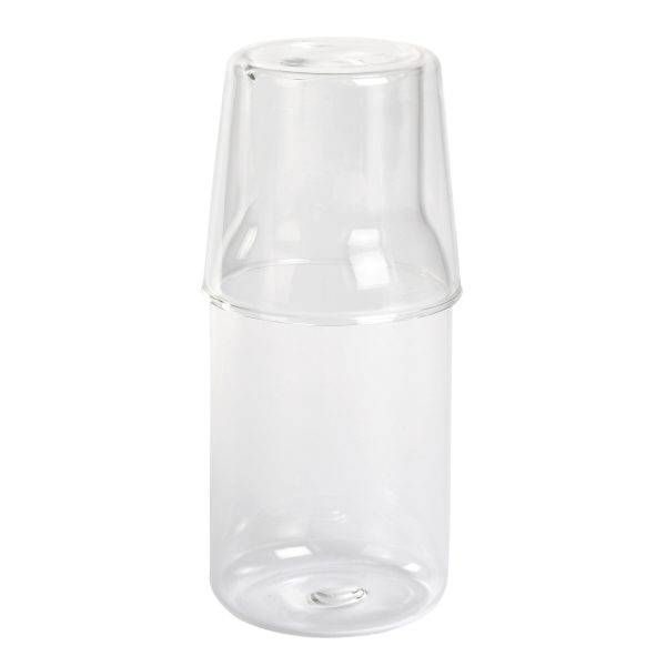 CALMY - Carafe en verre avec verre personnalisé - Verres et carafes